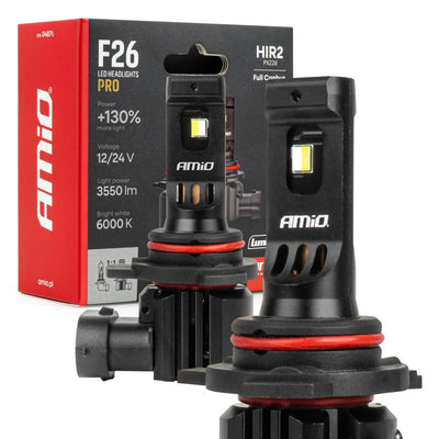 AMiO LumiTec F26 Night Breakers HIR2 +130% PRO LIMITED LED-Scheinwerfer - 68W 12V 24V FULL CANBUS Abblendlicht Fernlicht