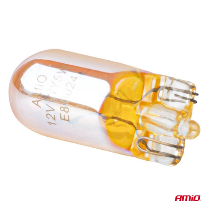 AMiO LumiTec WY5W Amber Chrome Halogeen Autolampen – W2.1x9.5d 12V 5W (2 stuks) - VCTparts.nl