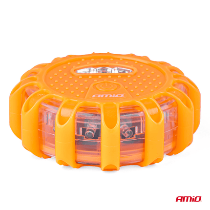 AMiO AMiO Magnetische Verkeer Noodgeval Waarschuwings - disk 16LED 3xAAA IP65 (12SMD + 3SMD) Oranje AMiO 5