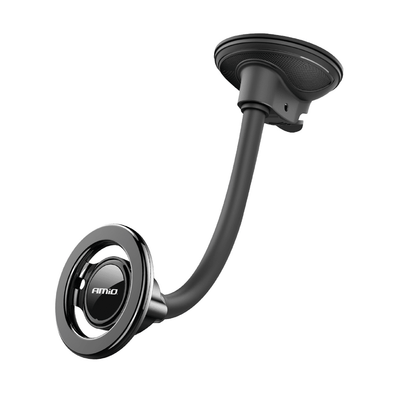AMIO MAGSAFE Auto Telefonhalter mit teleskopisch extendierbarem Arm für Windschutzscheibe Schwarz