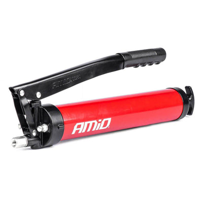 AMIO Manual Grease Gun 900 ml - langlebiger und effizienter Fettpresse Fettsprühgerät mit Zubehör