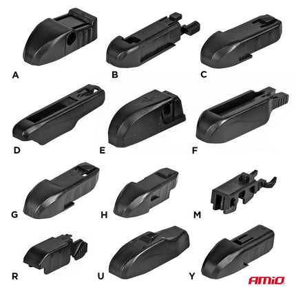 AMiO AMiO Multiconnect Flat Wiper Ruitenwisser 16 inch 400mm - Universele Ruitenwisser met 12 Adapters AMiO 5
