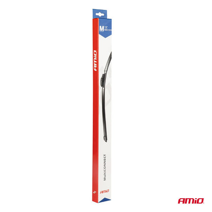 AMiO Multiconnect Flat Wiper Ruitenwisser 19 inch 480mm - Universele Ruitenwisser met 12 Adapters - VCTparts.nl