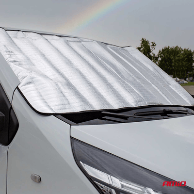 AMIO Multifunktional Silber Auto Fenster Sommer- und Winterabdeckung - 175x90 cm mit EPE -Schaum