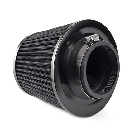 AMiO Open Luchtfilter Sport Filter met Cold Air Intake & 3 Adapters Zwart - VCTparts.nl
