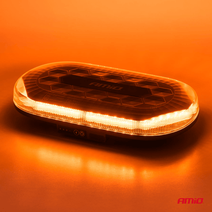 AMiO AMiO Oranje LED Batterij Zwaailicht Noodverlichting met Afstandsbediening en Dubbele Magneet 12/24V Oplaadbaar - ECE R65 en R10 gecertificeerd openbare weg AMiO 11