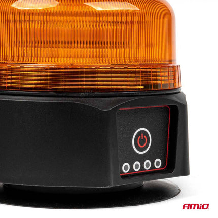 AMiO Oranje LED Batterij Zwaailicht Noodverlichting met Magneet 36LED 12/24V Oplaadbaar - VCTparts.nl