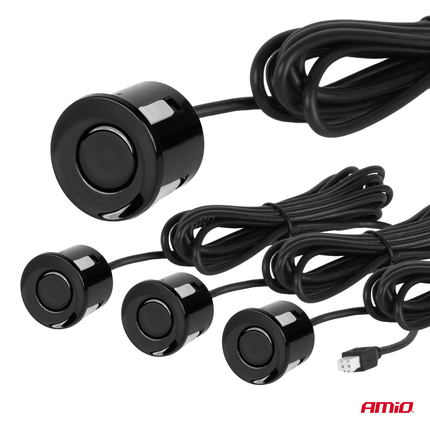 AMiO AMiO Parkeerhulpsysteem LED COB 4 sensor zwart AMiO 4