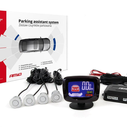 AMiO AMiO Parkeerhulpsysteem LED - GRAF 4 sensor zilver AMiO 5