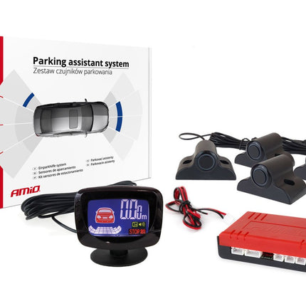 AMiO AMiO Parkeerhulpsysteem LED - GRAF 4 sensor zwart TRUCK 19mm AMiO 2