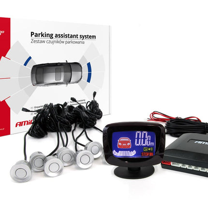AMiO AMiO Parkeerhulpsysteem LED - GRAF 8 sensor zilver AMiO 2