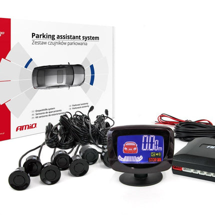 AMiO AMiO Parkeerhulpsysteem LED - GRAF 8 sensor zwart AMiO 1