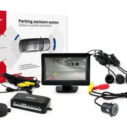 AMiO AMiO Parkeerhulpsysteem TFT01 4 3 inch LCD Beeldscherm - HD315 LED Camera 4 Sensoren Zwart AMiO 10