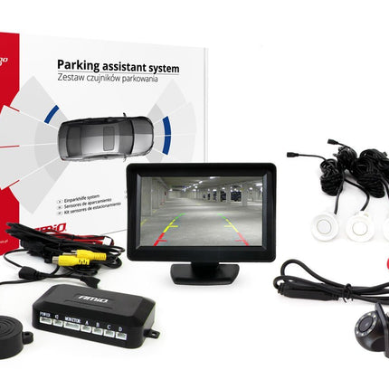 AMiO AMiO Parkeerhulpsysteem TFT01 43" met HD - 305 LED 4 sensoren wit AMiO 6