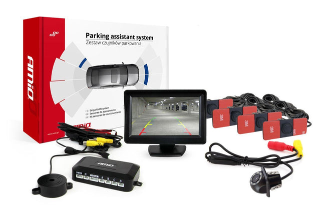 AMiO AMiO Parkeerhulpsysteem TFT01 43" met HD - 305 LED 4 sensoren zwart binnenmontage AMiO 1