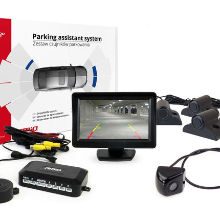AMiO AMiO Parkeerhulpsysteem TFT01 43" met HD - 310 4 sensoren zwart Truck AMiO 1