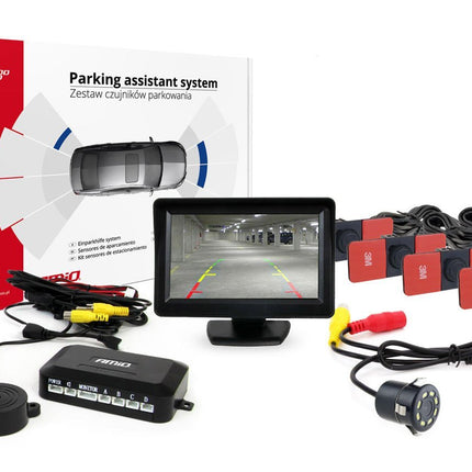 AMiO AMiO Parkeerhulpsysteem TFT01 43" met HD 315 LED 4 sensoren zwart binnenmontage AMiO 1