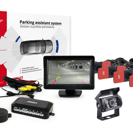 AMiO AMiO Parkeerhulpsysteem TFT01 43" met HD - 501 - IR 4 sensoren zwart binnenmontage AMiO 6