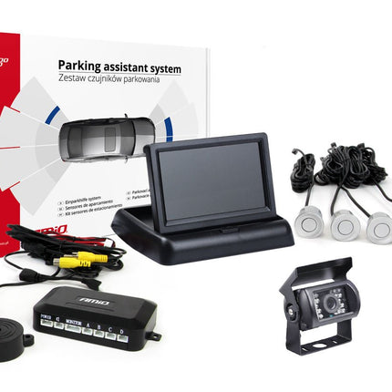 AMiO AMiO Parkeerhulpsysteem TFT02 43" met 4 Zilveren HD - sensoren – Veilig en Efficiënt Parkeren AMiO 7