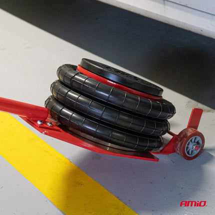 AMiO Pneumatische Luchtkussenkrik 3,5 Ton - 3-voudig - Snowman Airjack voor Auto en SUV AMiO 3