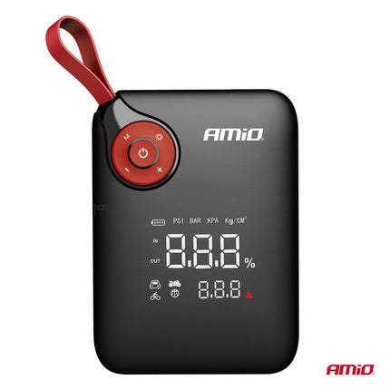 AMiO AMiO Portable Mini 4 - in - 1 Jump Starter – Powerbank 12V 600A met Air Compressor en LED Zaklamp – Draagbare Startbooster Auto – Smart Battery Booster AMiO 7