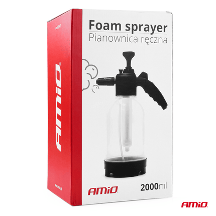 AMiO AMiO Professionele Handmatige Foam Spuit Drukschuimer Pomp met 2 Sproeikoppen (2 Liter) AMiO 2