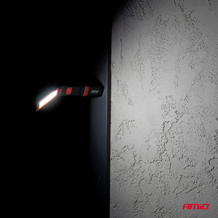 AMiO Professionele LED Looplamp Inspectielamp 5W COB met Draaibare Kop en Magnetische Bevestiging - VCTparts.nl