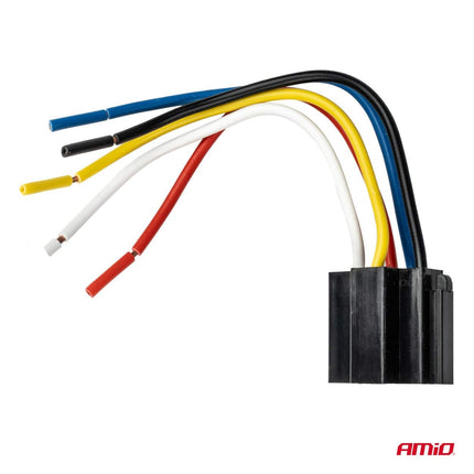 AMiO AMiO Relais 12V 5 Pin 40A Relay met Draad Kabelboom en Stekker Snoer Connector Universeel AMiO 3