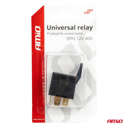 AMiO Relais 12V 5 Pin 40A Relay Universele Elektronische Schakelaar - VCTparts.nl
