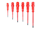 AMiO Schroevendraaier Set CR - V Staal 6 Stuks Magnetische Kop - Rood - VCTparts.nl