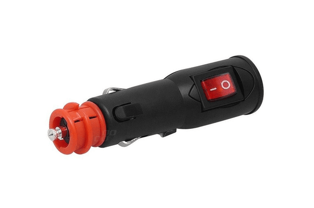 AMiO Sigarettenaanstekerplug Autostekker met Schakelaar 12/24V EURO/DIN Universeel - VCTparts.nl