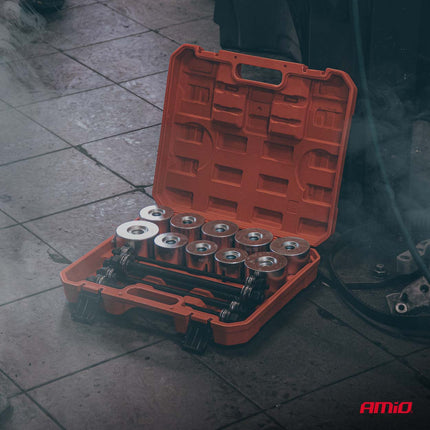 AMiO Silentblok en Lager Demontage Set 27 Delig - Bushing en Bearing Removal Tool Kit - VCTparts.nl