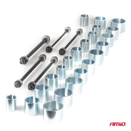 AMiO Silentblok en Lager Demontage Set 27 Delig - Bushing en Bearing Removal Tool Kit - VCTparts.nl