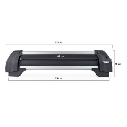 AMiO Ski- en Snowboarddrager 570mm SSR-01S voor op de Dakdrager AMiO 10