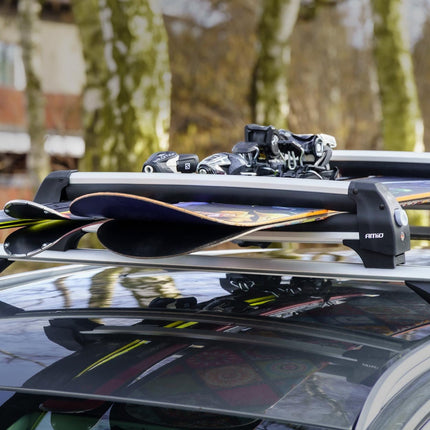 AMiO Ski- en Snowboarddrager 760mm SSR-01L voor op de Dakdrager AMiO 11