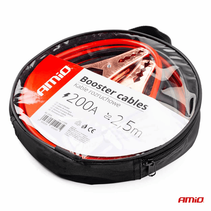 AMiO AMiO Startkabels Auto Accu 200A 2.5 meter Benzine voertuigen – compacte oplossing bij lege accu AMiO 2
