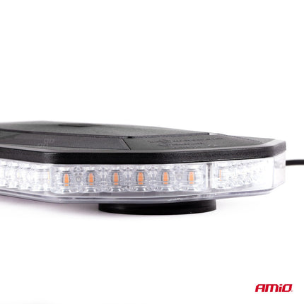 AMiO AMiO Stroboscoop Zwaailicht Hoge Intensiteit Magnetische Houder Mini Lichtbar / LED Bar WLB78 293x171mm R65 R10 48LED 12/24V IP56 Oranje AMiO 6