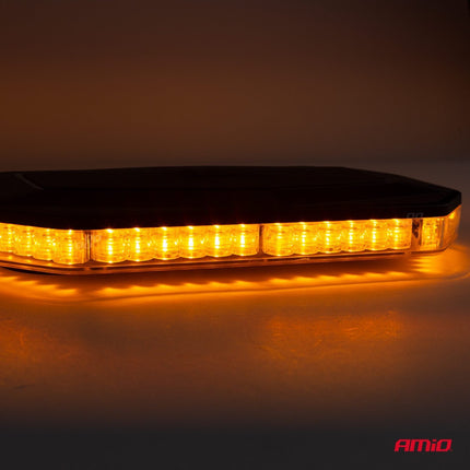 AMiO AMiO Stroboscoop Zwaailicht Hoge Intensiteit Magnetische Houder Mini Lichtbar / LED Bar WLB78 293x171mm R65 R10 48LED 12/24V IP56 Oranje AMiO 9