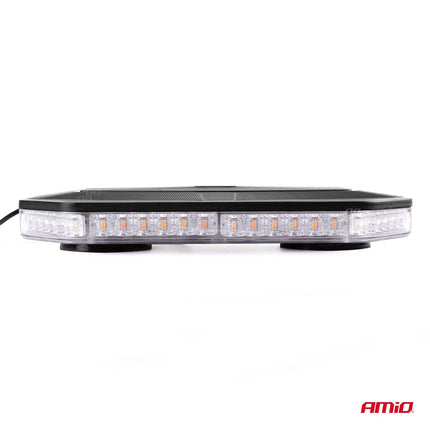 AMiO AMiO Stroboscoop Zwaailicht Hoge Intensiteit Magnetische Houder Mini Lichtbar / LED Bar WLB78 293x171mm R65 R10 48LED 12/24V IP56 Oranje AMiO 8