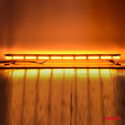 AMiO AMIO Stroboscoop Zwaailicht LED Waarschuwingslichtbar 132 LED 965mm Oranje - Professionele Signaalverlichting met 51 Functies AMiO 3