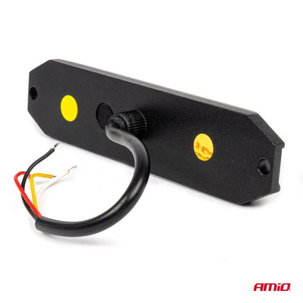 AMiO AMiO Stroboscoop Zwaailicht Slanke Amber Grill Mount Flitslicht 6x3W LED R65 R10 12/24V IP6K9K Oranje AMiO 3