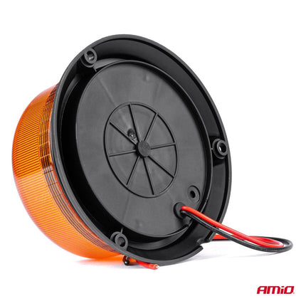 AMiO Stroboscoop Zwaailicht Waarschuwingslamp W03B 3BOLT 36LED 12/24V IP56 Oranje R65 R10 - VCTparts.nl