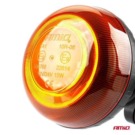 AMiO AMiO Stroboscoop Zwaailicht Waarschuwingslamp W21PL 12/24V IP56 Oranje R65 R10 AMiO 7