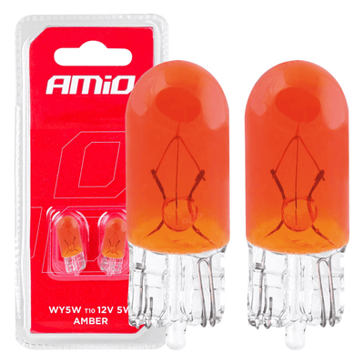 AMIO T10 Orange Halogenbeleuchtung 30 Lumen W2.1x9.5d (eingestellt) [Blinktlicht - Richtungsanzeige]