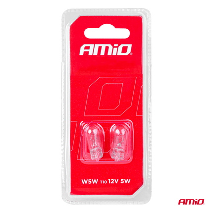 AMiO AMiO T10 Wit Halogeen Verlichting 30 lumen W2.1x9.5d (set) [Stadsverlichting - Parkeerverlichting - Kentekenverlichting - Interieurverlichting] AMiO 2