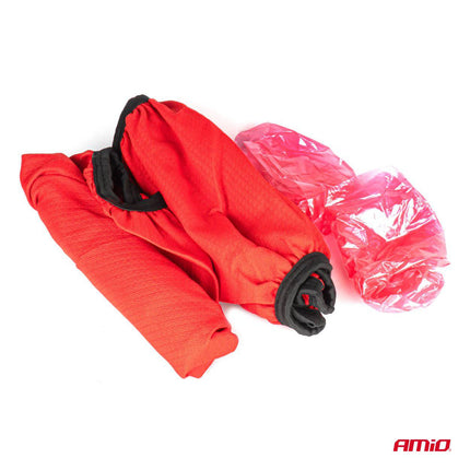 AMiO Textiele Sneeuwkettingen/Sneeuwsokken voor Autobanden S - EN16662 - 1 / Önorm V5121 Rood (2 stuks) - VCTparts.nl