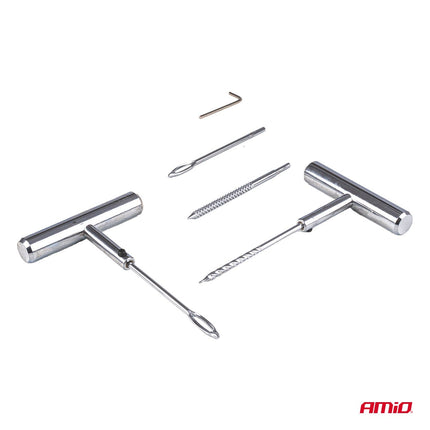 AMiO AMiO Tubeless Bandenreparatie Set 25 - Delig voor Auto Quad Motor en Offroad - Effectief Afdichten van Lekke Banden Quick - Fix AMiO 4