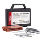 AMiO AMiO Tubeless Bandenreparatie Set 25 - Delig voor Auto Quad Motor en Offroad - Effectief Afdichten van Lekke Banden Quick - Fix AMiO 1