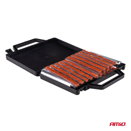 AMiO AMiO Tubeless Bandenreparatie Set 25 - Delig voor Auto Quad Motor en Offroad - Effectief Afdichten van Lekke Banden Quick - Fix AMiO 2