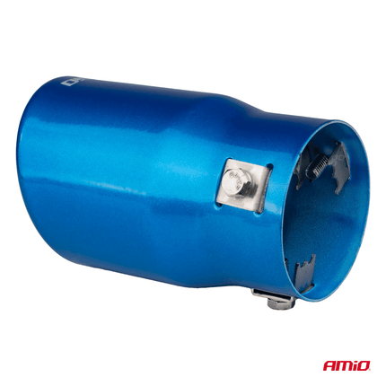 AMiO AMiO Uitlaat Einddemper Sierstuk RVS Koppelstuk 76mm Blauw AMiO 4